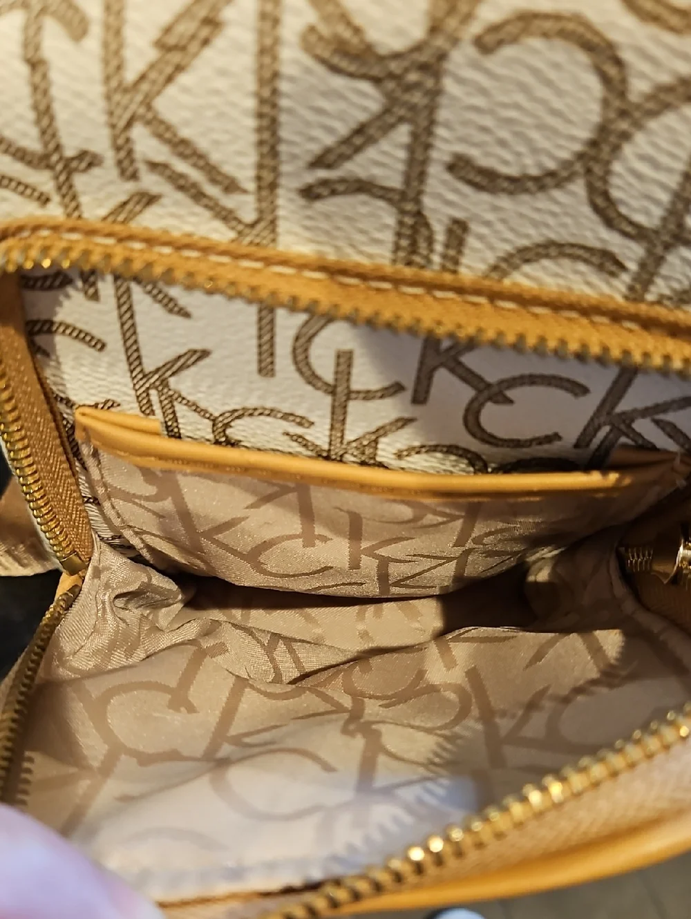 Calvin Klein Hudson Signature Monogram Multi Pocket Backpack